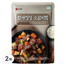 찬스푸드 할매정성 소갈비찜, 2개, 500g