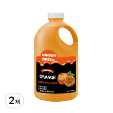런던브릭스 오렌지 에이드 농축액, 2개, 1800g