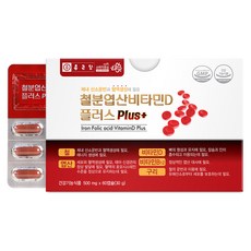 Chong Kun Dang 鍾根堂 鐵葉酸維生素D膠囊Plus, 60顆, 1盒
