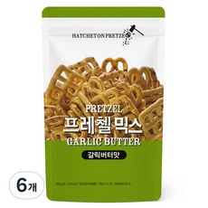 헤치트온프레첼 프레첼 믹스 갈릭버터맛, 800g, 6개