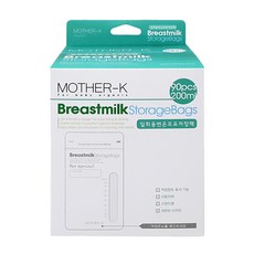 MOTHER-K 溫感母乳密封袋，三階段自動感溫，雙層夾鏈密封條，母乳儲存袋, 90入, 1盒