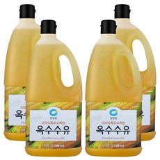 청정원 참빛고운 옥수수유, 1.8L, 4개