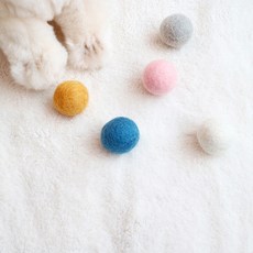 모모제리 고양이 장난감 꿀잼볼, 그레이, 화이트, 블루, 머스터드, 핑크, 5p