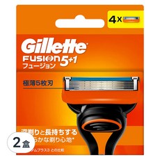 Gillette 吉列 Fusion鋒隱系列 刮鬍刀頭, 極薄5枚刃 4入, 2盒