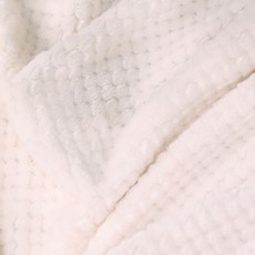 Joart柔軟超細纖維多功能膝上毯, 1個, Waffle Ivory