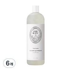 베르블랑 유아용 세탁세제 튤립가든향 1000ml, 6개