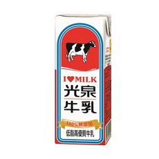 光泉 低脂鮮奶 200ml, 1入 - 低脂高鈣，健康首選，隨時補充營養