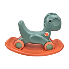 Jane&Nini Toy 3合1多功能搖搖馬 恐龍, 適用於3歲以上兒童, 綠色, 1個