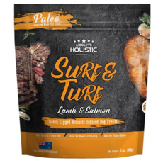 ABSOLUTE HOLISTIC 全齡犬 鮮食肉片, 放牧羊 + 國王鮭魚 + 綠貽貝 + 牛磺酸, 100g, 1包