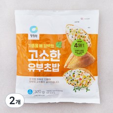 청정원 고소한 유부초밥, 320g, 2개