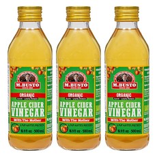 엠부스토 유기농 사과 식초, 500ml, 3개