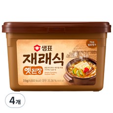 샘표 재래식 옛된장, 3kg, 4개