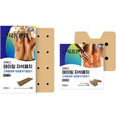 아텍스 근육통완화 테이핑 자석패치 허리 I형 6p + 리필용 6p + H형 4p + 리필용 4p, 1세트