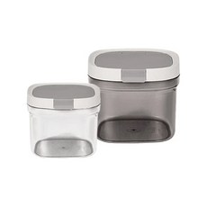 奶粉分裝盒 磁勺密封罐 - 800ML, PP+ABS材質, 防潮防蟲, 密封保鮮, 1個