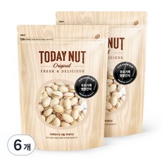 투데이넛 구운피스타치오, 250g, 6개
