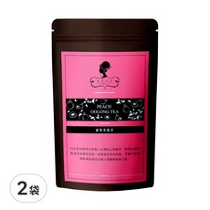 午茶夫人 蜜桃烏龍茶包, 台灣高山烏龍茶, 0.4大卡, PET三角茶包, 2.5g, 8包, 2袋