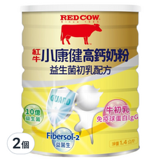 RED COW 紅牛 小康健高鈣奶粉 益生菌初乳配方, 1.4kg, 2罐