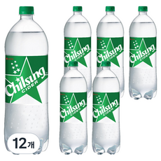 칠성사이다 탄산음료, 1.8L, 12개