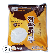 신진식품 찹쌀가루, 1kg, 5개
