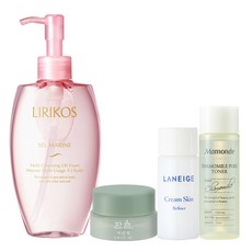 리리코스 셀 마린 멀티 클렌징 오일 폼 180ml + 아모레퍼시픽 3종 사은품, 1세트
