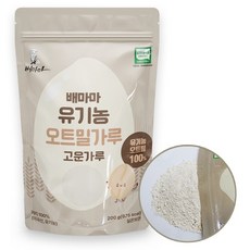 Baemama 孩童副食品即食燕麥粉, 200g, 1包, 燕麥粉