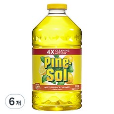 파인솔 대용량 다용도 세정제 레몬, 6개, 2.95L