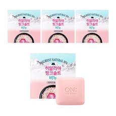 벨먼 히말라야 핑크솔트 비누 로맨틱한 플로럴향, 90g, 4개