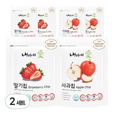 내아이애 동결건조 과일칩 딸기 12g x 3p + 사과 12g x 3p, 72g, 2세트