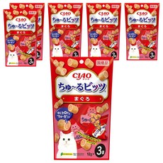 INABA CIAO 啾嚕 零食肉泥 捲心酥 (鮪魚) 12g*3入, 36g, 6袋