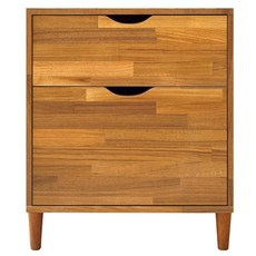 HOPMA 合馬家具 楓木配色現代斗櫃, DIY組裝, 拼版柚木, 54cm, 2個