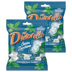 DIETORELLE 無糖糖果 薄荷&尤加利葉, 70g, 2個