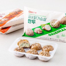 굽네 닭가슴살만두 180g x 3p + 김치만두 180g x 3p 세트 (냉동), 1세트