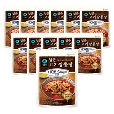 대상 청정원 얼큰 고기 짬뽕탕, 450g, 12개