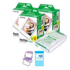 Instax底片紙角 60入+銀箔包裝 10入+相片椅 隨機出貨+GL相冊組, 1組, 微電影