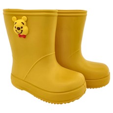 Winnie the Pooh 小熊維尼 兒童款中筒輕量雨鞋 - 維尼黃17, 維尼黃, 170mm