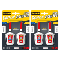 3M Scotch 瞬乾膠合裝 液體型 4g + 凝膠型 4g, 2組