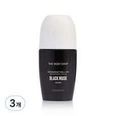 더바디샵 데오도란트 롤온 블랙 머스크, 50ml, 3개