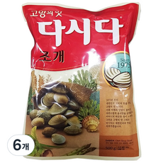 백설 조개다시다, 500g, 6개