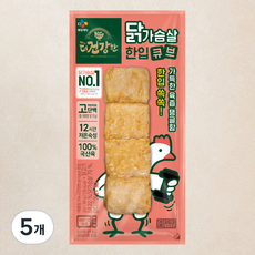 더건강한 닭가슴살 한입큐브, 80g, 5개