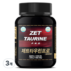 제트리션 제트타우린프로 1000mg, 3개, 180정