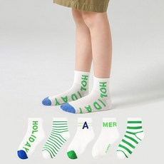 비단길 아동용 할리에이 양말 5종 세트