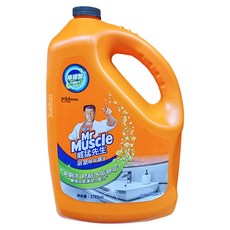 Mr Muscle 威猛先生 浴室清潔劑 除垢霸主, 檸檬酸升級配方, 3785ml, 3.785L, 1桶