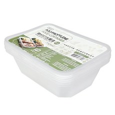百貨King 方形簡約打包餐盒-750ml, 4入, 5組, 4個