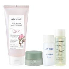 마몽드 로즈워터 수딩젤 300ml + 아모레퍼시픽 기초케어 3종, 1세트
