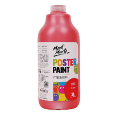 Mont Marte 蒙瑪特 廣告顏料, 1L 大紅色, 1瓶