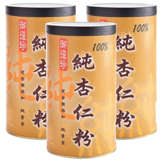 御復珍 100%純杏仁粉, 富含豐富營養, 淡淡清香細緻口感, 300g, 3罐