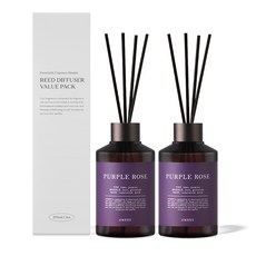 에이센트 네이처 실속형 디퓨저 + 우드스틱 5p, 퍼플로즈, 200ml, 2개