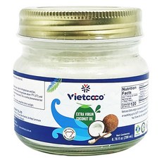 viet coco 特級冷壓初榨椰子油, 200毫升, 1個