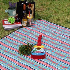 하늬통상 양면 피크닉 방수 돗자리, 스카이 블루