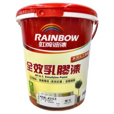 RAINBOW 虹牌油漆 全效乳膠漆 平光 豪灰, 豪灰色, 1桶